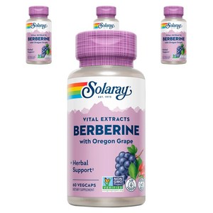 솔라레이 베르베린 루트 추출물 어드밴스드 포뮬러 베지캡, 60정, 4개