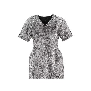 마크제이콥스 V넥 시퀸 장식 미니 드레스, 실버계열, Standard L(KR 77)