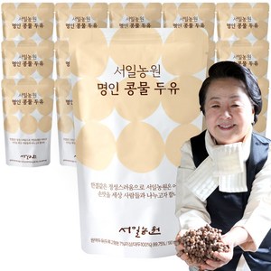 서일농원 서분례 콩물 두유 무가당 국내산 콩국수 임산부두유 한끼대용, 190ml, 15개