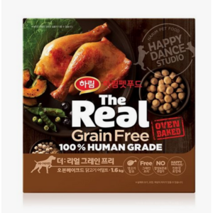 하림펫푸드 어덜트 강아지 더리얼 그레인프리 오븐베이크드 건식사료, 돼지, 1.6kg, 1개