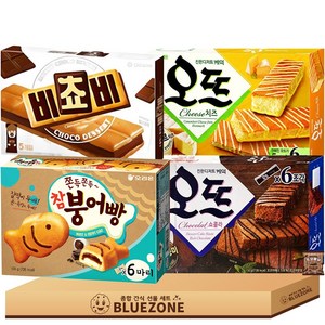 파이 스낵 과자 A세트 오뜨쇼콜라150g 오뜨치즈144g 비쵸비125g 참붕어빵174g 몽실22g