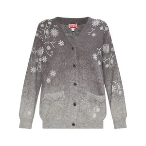 겐조 비즈 플로럴 가디건, 그레이계열+화이트계열, Standard S