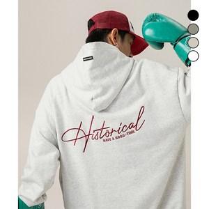 HANYO 남녀공용 미국식 빅사이즈 자수 후드티 루즈핏 아우터