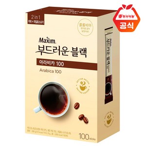 동서 맥심 부드러운 블랙 아라비카 100T, 2.7g, 100개입, 1개