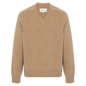 메종 마르지엘라 V넥 울 스웨터, 베이지계열, Standard L(KR 105)