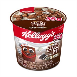 첵스초코 쿠키앤크림 컵시리얼, 35g, 12개
