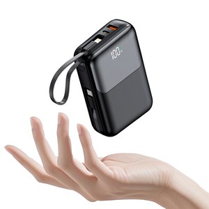 아우스힐 PD 22.5W QC3.0 고속충전 케이블 일체형 대용량 보조배터리 20000mAh