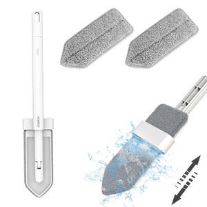 EHOMGUI 미니 걸레 휴대용 가정용 주방 데스크탑 클리너 가정용 청소 도구 무료 세척 공급 업체 극세사 천 패드 2 개, 1세트