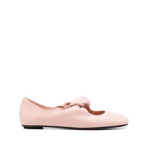 알렉산더맥퀸 트위스트 디테일 발레리나 플랫, Italy 37.5(KR 245), 핑크계열