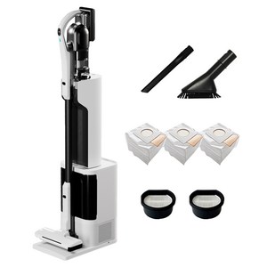 최신형 차이슨 AI 자동 충전 먼지 비움 올인원 스마트 타워 무선청소기