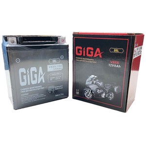 기가(GIGA) 배터리 VS55 12V8Ah PCX(15-24) XMAX SCR 벤리, 미충전, 1개