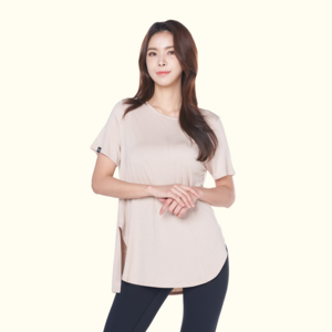 모달 힙커버 티셔츠 요가롱티 필라테스 복 상의