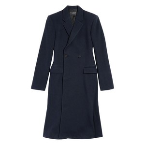 발렌시아가 wool double-breasted coat