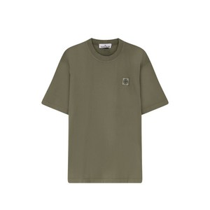 스톤 아일랜드 로고 패치 티셔츠, 그린계열, Standard XL(KR 105)