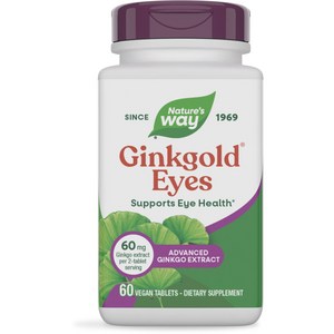 네이쳐스웨이 징크골드 아이즈 비건 타블렛, 60정, 4개