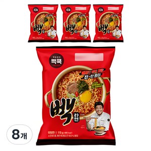 TBK 백쿡 빽라면 115g, 8개
