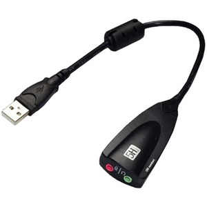체리스팟 CS-SCH5 USB 외장 사운드카드 어댑터 7.1채널 지원 노트북 데스크탑 PC용 헤드셋