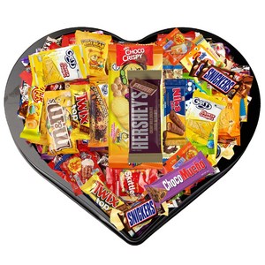 어린이날 과자선물 가나슈 대형 블랙 하트초콜릿 과자 간식 초콜릿 선물 세트