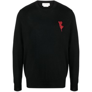 알렉산더맥퀸 비즈 컷아웃 스웨터, 블랙계열, Standard XXL