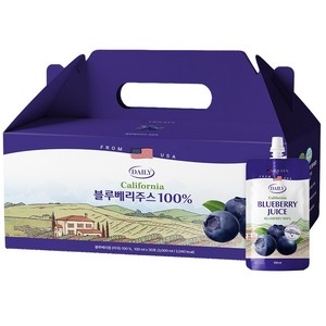 바이퀸 100% 블루베리 주스 즙 원액, 100ml, 30개