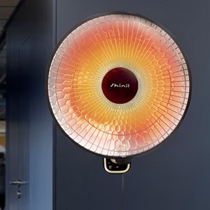 신일 벽걸이히터 전기 난로 선풍기형 온열기 전열기 히터기 열선풍기 W9, SEH-SRW900WH