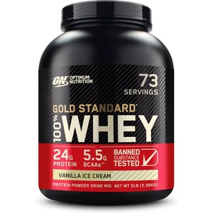 옵티멈뉴트리션 골드 스탠다드 웨이 프로틴 단백질 보충제 바닐라 아이스크림