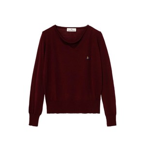 비비안웨스트우드 V넥 파멜라 스웨터, 레드계열, Standard XS(KR 55)