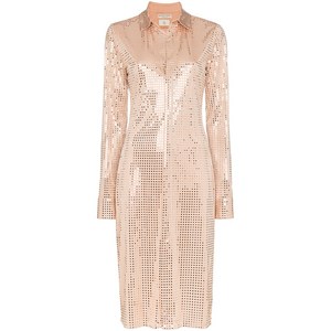 보테가 베네타 시퀸 셔츠 드레스