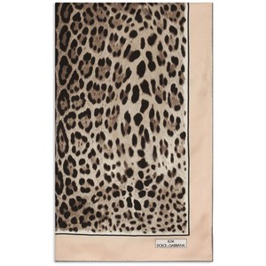 돌체앤가바나 킴 돌체앤가바나 레오파드 프린트 실크 스카프