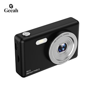 Geeah 빈티지디카 4K 고화질 2.4인치 여행용 미니카메라 64GB