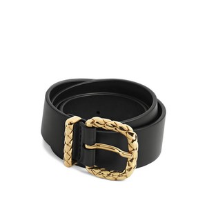 보테가 베네타 우븐 버클 벨트, cm 85, 블랙계열