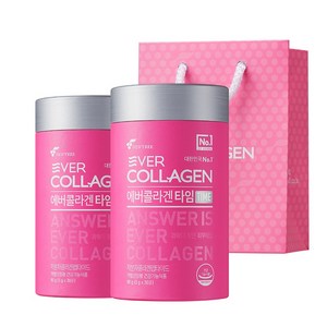 에버콜라겐 타임(1개월)+미니쇼핑백, 90g, 2개