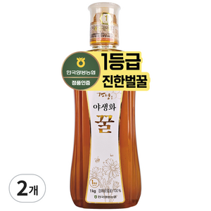 한국양봉농협 야생화 꿀, 1kg, 2개