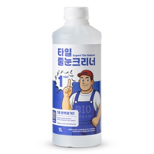 욕실 타일세정제 물때제거 줄눈청소 화장실 변기 세면대 청소 타일크리너, 1L, 1개