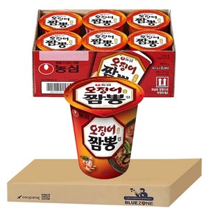 오징어짬뽕 컵 67g, 6개
