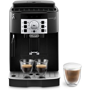 DeLonghi Magnifica S ECAM 22 110 B 드롱기 전자동 커피머신, De'Longhi Schwarz mit Chromfin, 기본