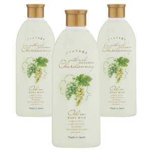 GPP 샤르도네 오일 바디 밀크, 240ml, 3개