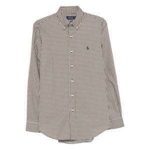 폴로랄프로렌 체크 로고 자수 셔츠