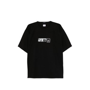 C.P.컴퍼니 그래픽 반소매 티셔츠, 블랙계열, Standard M(KR 100)