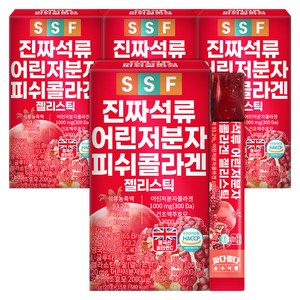 순수식품 진짜 석류 저분자 콜라겐 젤리 스틱, 300g, 4개