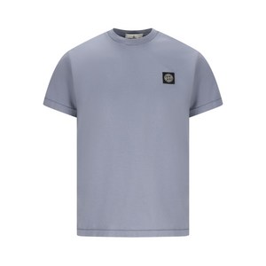 스톤 아일랜드 컴퍼스 패치 슬림 티셔츠, 블루계열, Standard XXXL(KR 115)