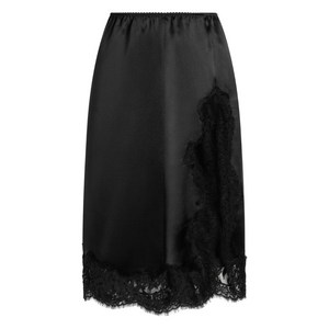 돌체앤가바나 레이스 패널 새틴 스커트