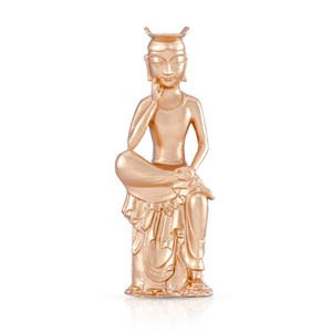 금동 미륵보살 반가사유상 부처상 불상 미니어처 Buddha 13cm 10cm 7.5cm 금색 황동색, 1개, 금색 7.5cm 63,000원