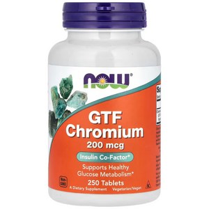 나우푸드 GTF 크롬 Chomium 200mcg 250정, 1개