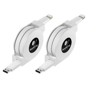 Reelking (1+1) 8핀 아이폰 고속충전 릴케이블 라이트닝