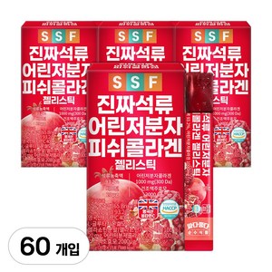 순수식품 진짜 석류 저분자 콜라겐 젤리 스틱, 300g, 4개