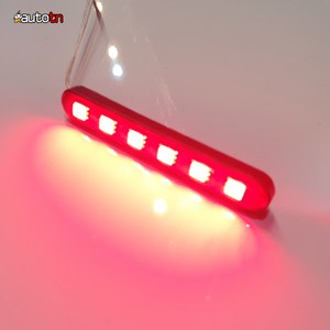 12v MOXI 오토바이 자동차 5050 6구 싸이키 스트로브 파박이 LED, 빨강, 1개