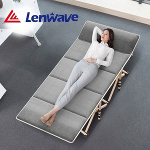 Lenwave 공식 야외 캠핑 경량 야전 침대 접이식 대형, Lenwave캠핑침대+추가매트리스 풀세트_와인레드