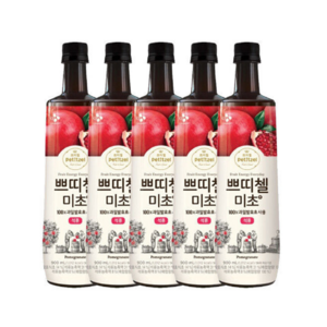 씨제이제일제당 쁘띠첼 미초 석류 900ml 5개