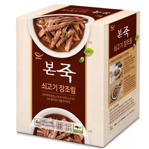 본죽 쇠고기 장조림, 170g, 4개